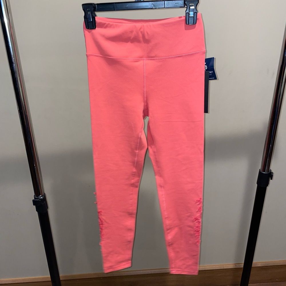 “Race in Lace” Pink Leggings